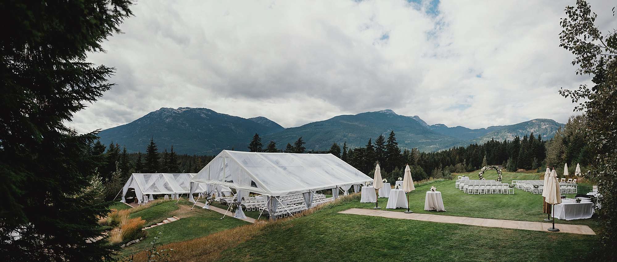 mountain view lawn fairmont chateau whistler wedding venue